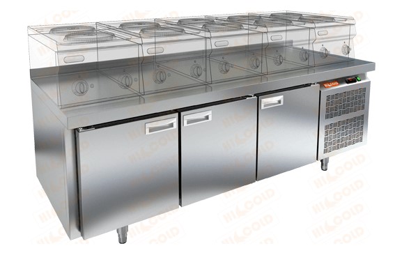 Стол морозильный под тепловое оборудование HICOLD GN 111/BT LT (-18...-10 °С)